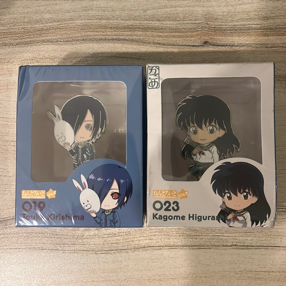 💫SALE BUNDLE Nendoroid Pins- Kagome Higura 023 InuYasha Touka Kirishima 019